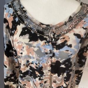 Anthropologie Beaded Cardigan